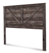 Wynnlow Gray King Crossbuck Panel Bed (Online Special Price) - Ornate Home