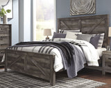 Wynnlow Gray King Crossbuck Panel Bedroom Set with Chest (Online Special Price) - Ornate Home
