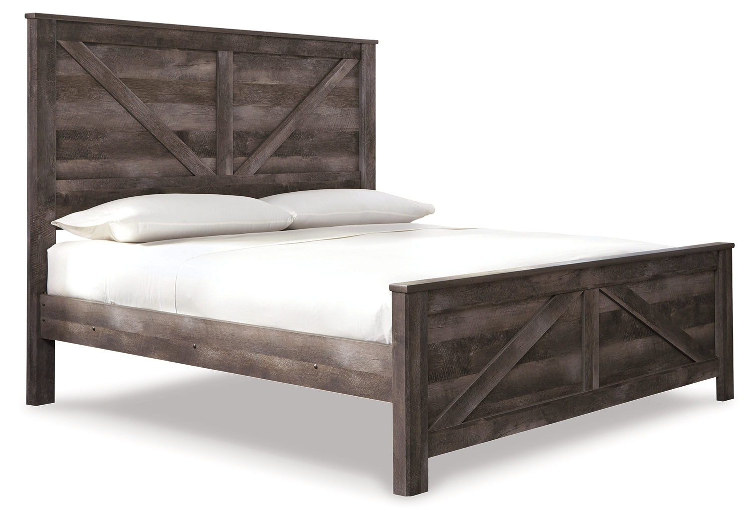 Wynnlow Gray King Crossbuck Panel Bedroom Set with Chest (Online Special Price) - Ornate Home