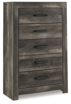 Wynnlow Gray King Crossbuck Panel Bedroom Set with Chest - Ornate Home