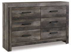 Wynnlow Gray King Panel Bedroom Set with Mirrored Dresser and Nightstand - Ornate Home