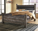 Wynnlow Gray King Poster Bed (Online Special Price) - Ornate Home