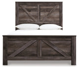 Wynnlow Gray Queen Crossbuck Panel Bed, Dresser and Mirror (Online Special Price) - Ornate Home