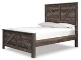 Wynnlow Gray Queen Crossbuck Panel Bed (Online Special Price) - Ornate Home