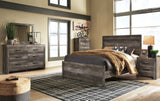 Wynnlow Gray Queen Panel Bed & Dresser & Mirror & Chest & 2 Nightstands - Ornate Home