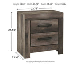 Wynnlow Gray Queen Panel Bedroom Set with Mirrored Dresser and Nightstand (Online Special Price) - Ornate Home