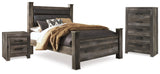 Wynnlow Gray Queen Poster Bedroom Set with Chest and 2 Nightstands (Online Special Price) - Ornate Home