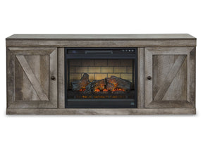 Wynnlow Gray TV Stand with Electric Fireplace (Online Special Price) - Ornate Home