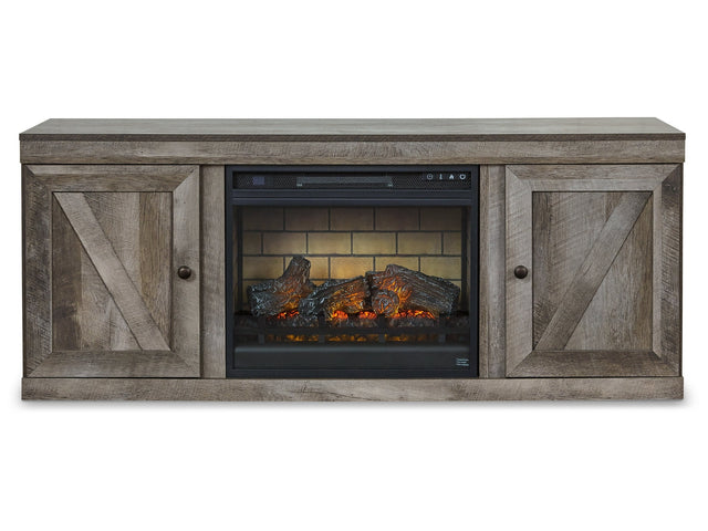 Wynnlow Gray TV Stand with Electric Fireplace (Online Special Price) - Ornate Home