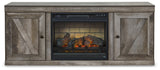 Wynnlow Gray TV Stand with Electric Fireplace - Ornate Home
