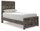 Wynnlow Gray Twin Panel Bed & Dresser & Nightstand (Online Special Price) - Ornate Home