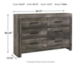 Wynnlow Gray Twin Panel Bed & Dresser & Nightstand (Online Special Price) - Ornate Home