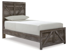 Wynnlow Gray Twin Panel Bed & Dresser & Nightstand - Ornate Home