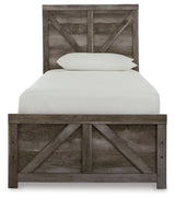 Wynnlow Gray Twin Panel Bed & Dresser & Nightstand - Ornate Home