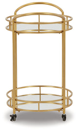 Wynora Gold Bar Cart (Online Special Price) - Ornate Home