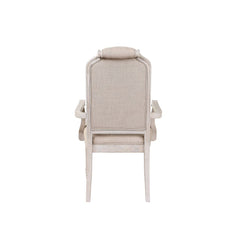 Wynsor Fabric & Antique Champagne Arm Chair - Ornate Home