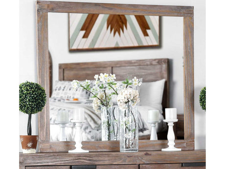 Wynton Weathered Light Oak Mirror - Ornate Home