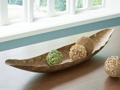 Wystenburg Antique Gold Finish Tray - Ornate Home