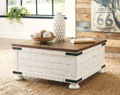 Wystfield White/Brown Coffee Table and 2 End Tables - Ornate Home