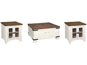 Wystfield White Coffee Table and 2 End Tables - Ornate Home