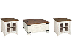 Wystfield White Coffee Table and 2 End Tables - Ornate Home