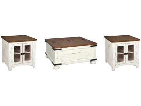 Wystfield White Coffee Table and 2 End Tables - Ornate Home