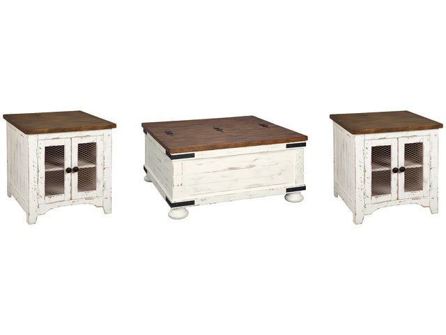 Wystfield White Coffee Table and 2 End Tables - Ornate Home