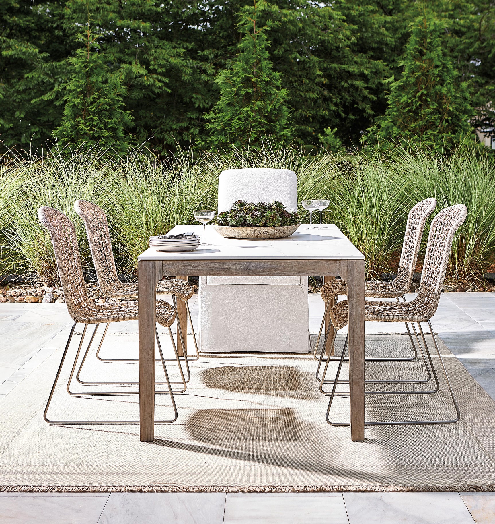 Carmel Hazelnut Outdoor Side Chair