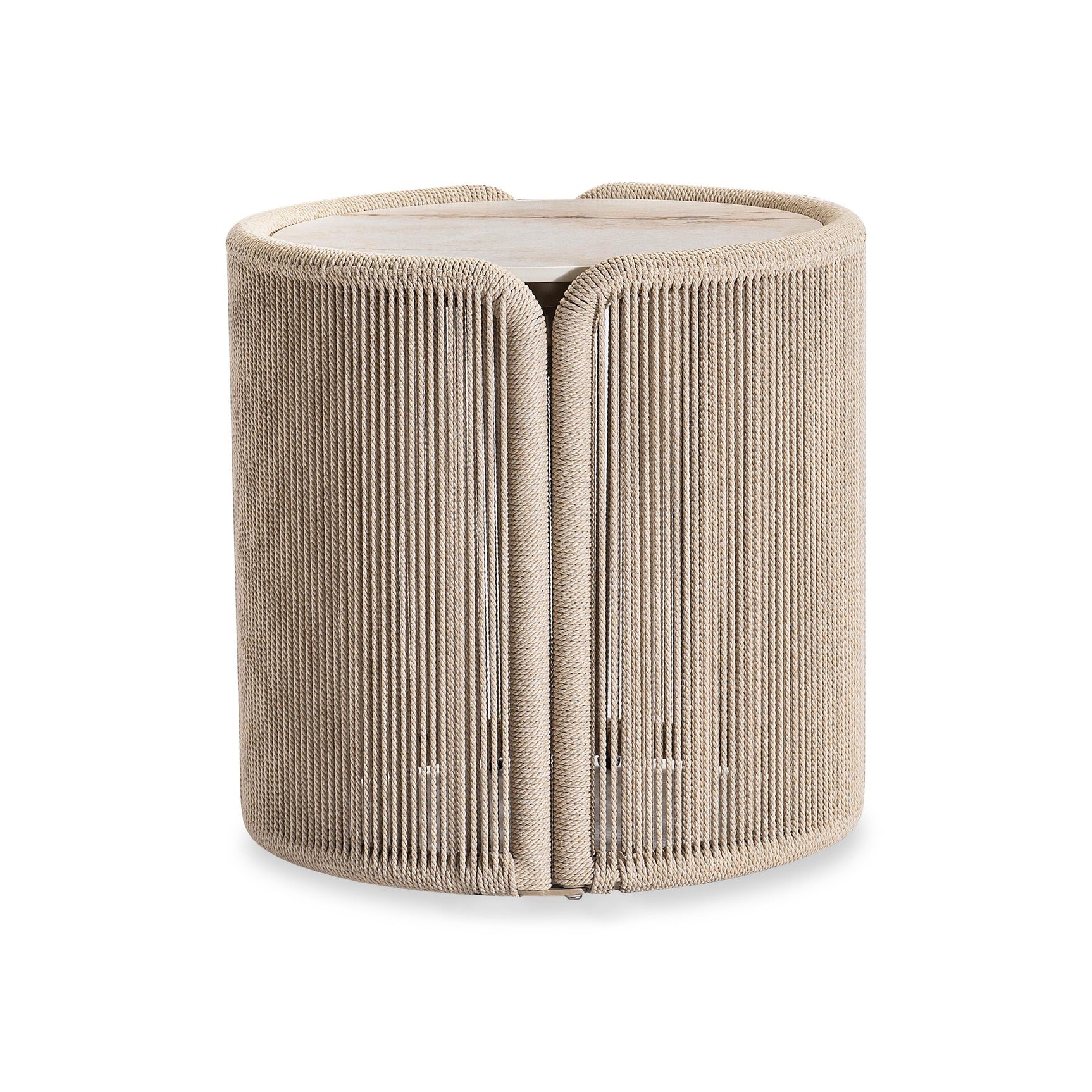 Trellis Brown Outdoor Side Table