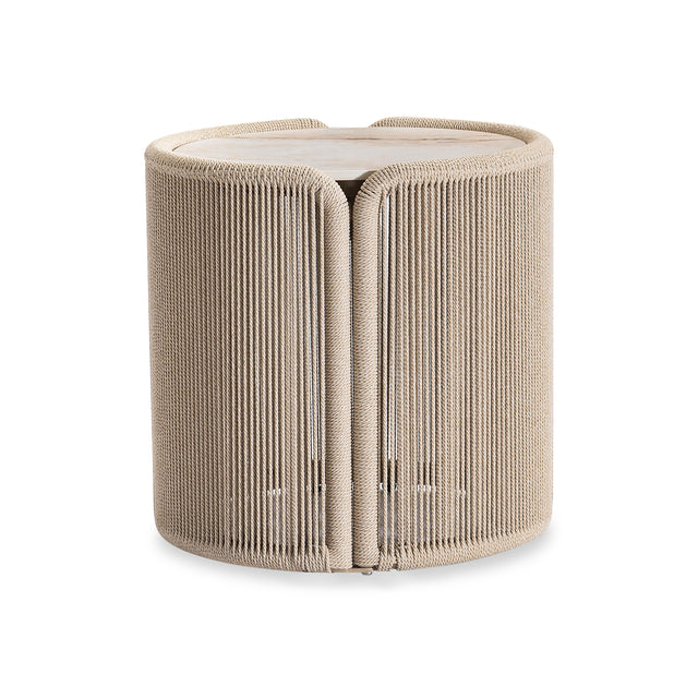 Trellis Brown Outdoor Side Table