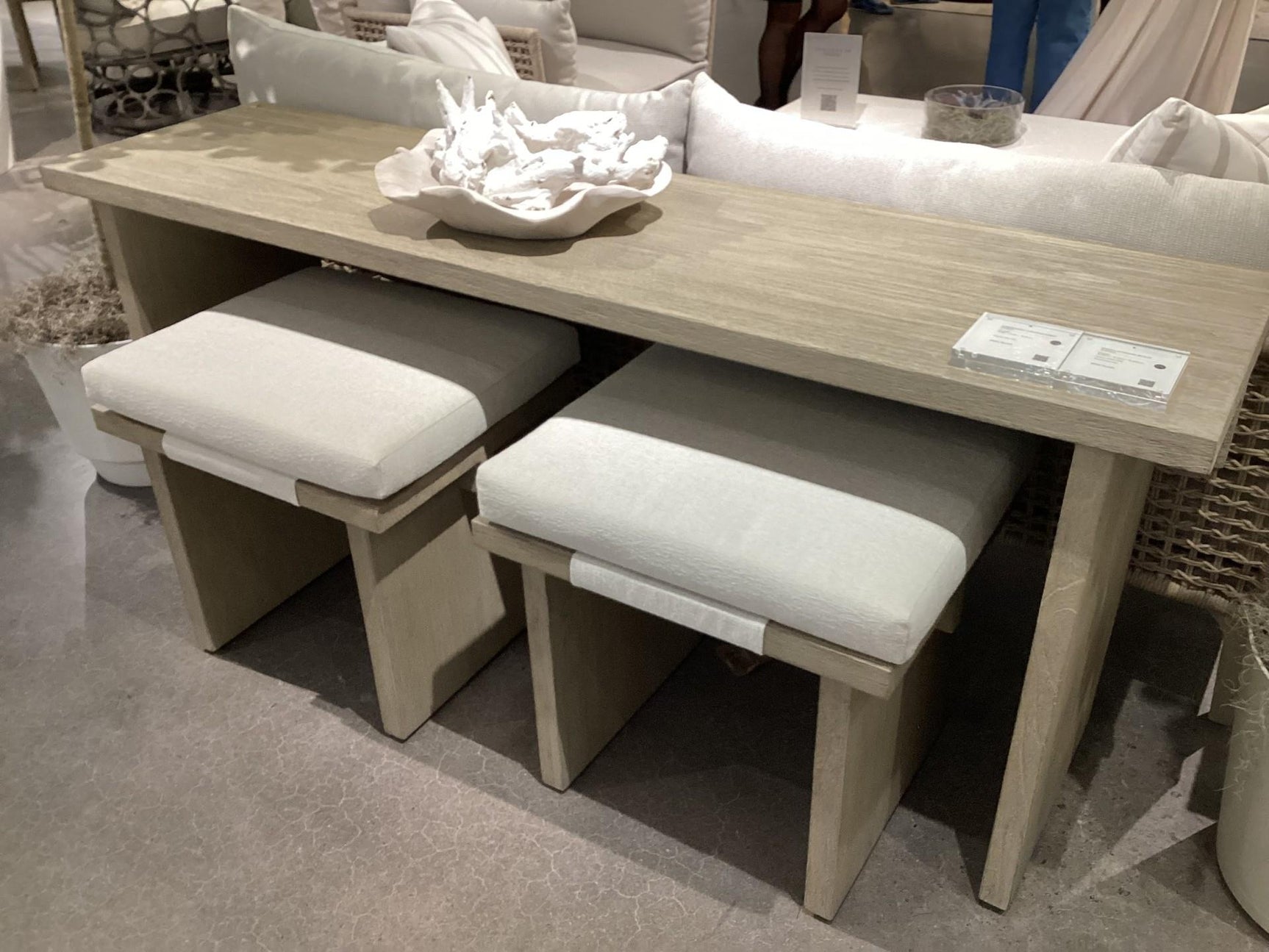 Cordillera Thatch Outdoor Console Table