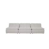Lino Textured Oat Armless Modular Sofa