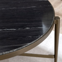 Xander Black/Gold Cocktail Table - Ornate Home