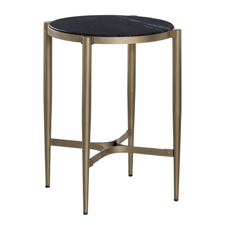 Xander Gold/Black End Table - Ornate Home