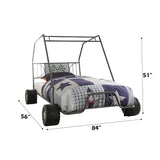 Xander Gunmetal Go Kart Twin Bed - Ornate Home