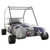 Xander Gunmetal Go Kart Twin Bed - Ornate Home