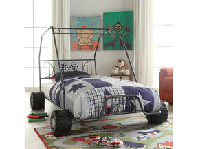Xander Gunmetal Go Kart Twin Bed - Ornate Home