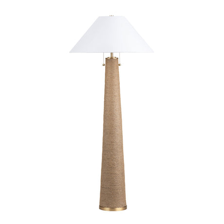 Xander Natural/White Floor Lamp - Ornate Home