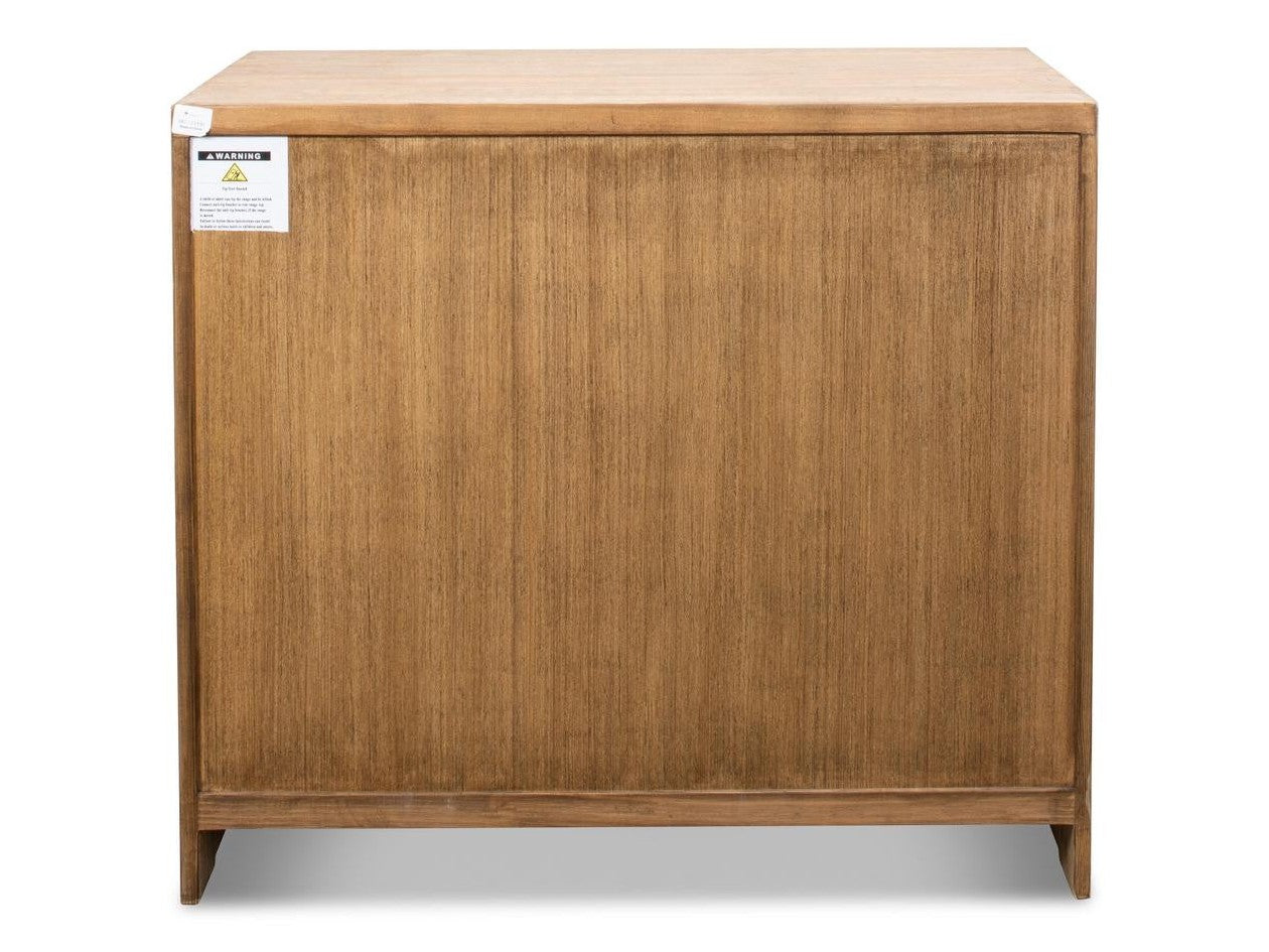 Xander Tan Five Drawer Commode - Ornate Home