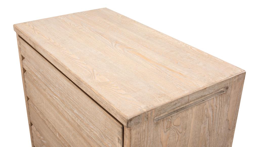 Xander Tan Five Drawer Commode - Ornate Home