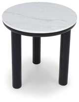 Xandrum Black/White Table (Set of 3) (Online Special Price) - Ornate Home