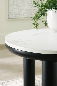 Xandrum Black/White Table (Set of 3) - Ornate Home