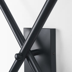 Xendi Black Metal Sputnik Wall Sconce - Ornate Home