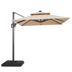 Xico Beige Square Umbrella - Ornate Home