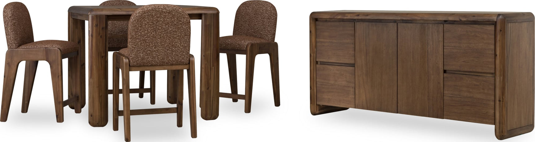 Xolani Chinchilla/Impala Chenille Upholstered Dining Chair (Set of 2) - Ornate Home