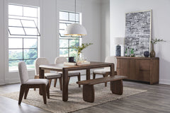 Xolani Impala Rectangular Acacia Wood Leg Dining Table - Ornate Home