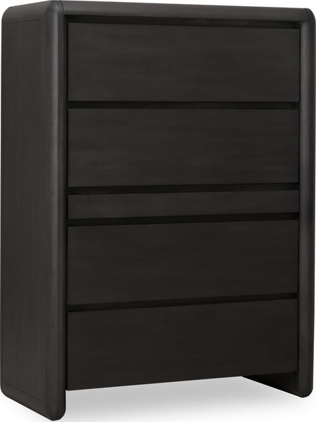 Xolani Jaguar Five Drawer Acacia Wood Chest with Jewelry Tray - Ornate Home