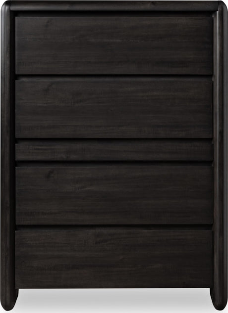 Xolani Jaguar Five Drawer Acacia Wood Chest with Jewelry Tray - Ornate Home