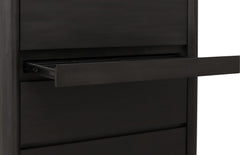 Xolani Jaguar Five Drawer Acacia Wood Chest with Jewelry Tray - Ornate Home