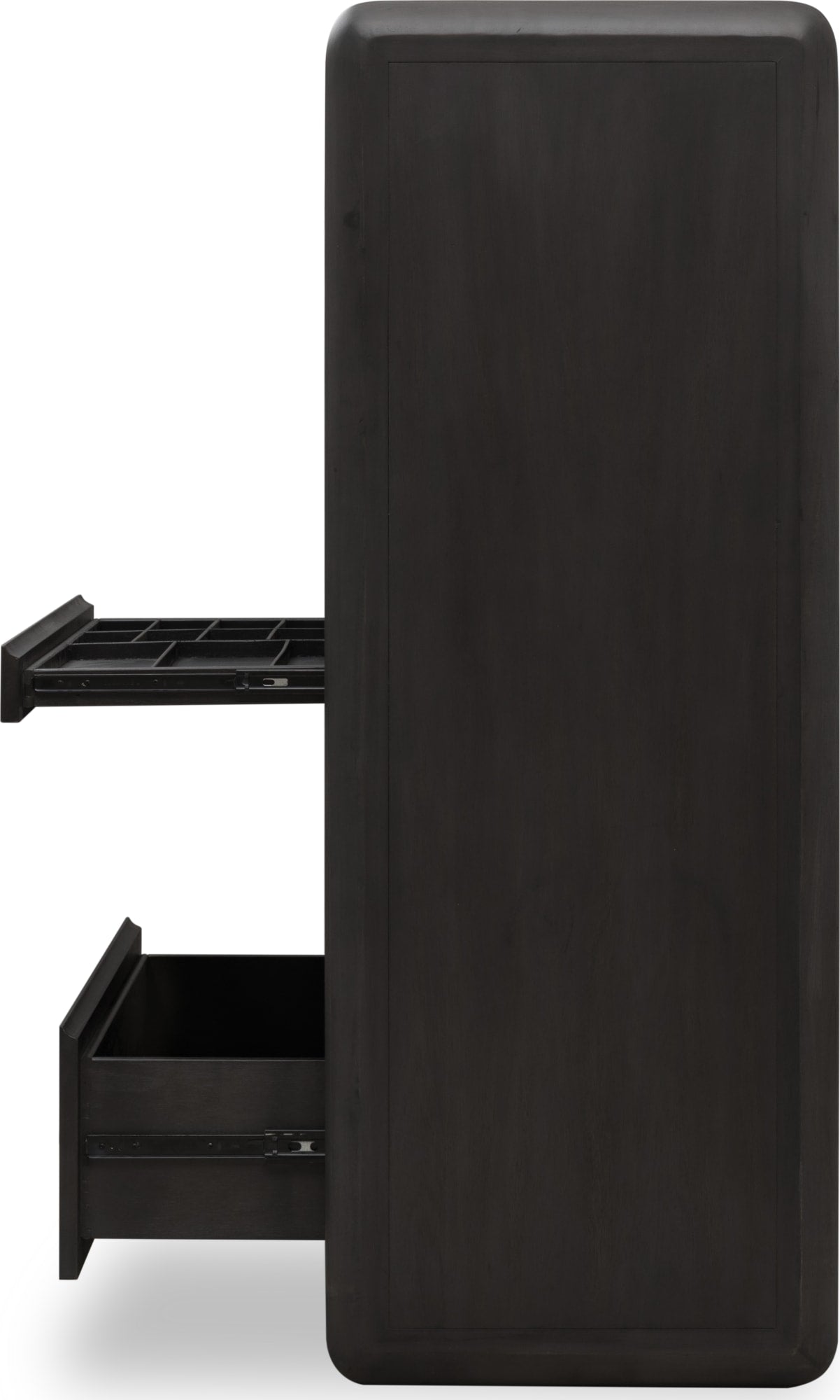 Xolani Jaguar Five Drawer Acacia Wood Chest with Jewelry Tray - Ornate Home